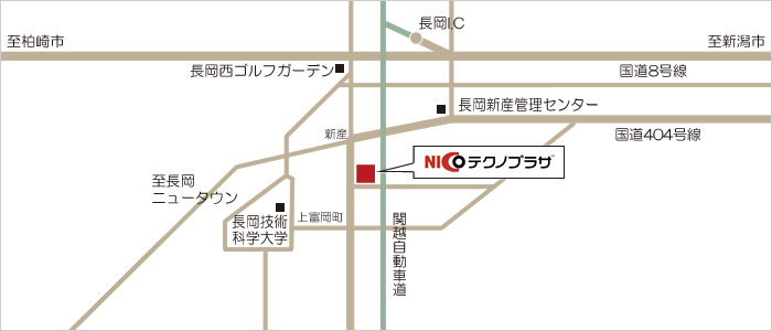 NICOテクノプラザ地図