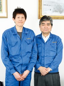 古川機工株式会社 代表取締役社長　古川 高志 氏／常務取締役 営業部長　椿 正二 氏