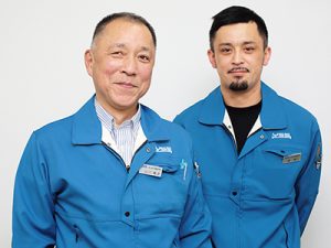 株式会社山口製作所 代表取締役　山口 貴史 氏／製造部 プレス製造課 係長　嶋 優仁 氏