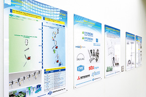 ニコ精密機器株式会社  “コモンレールシステム”や技術力を紹介する展示パネル