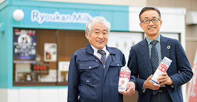 代表取締役社長 諸橋 且委 氏、社長室長 新山田 仁 氏
