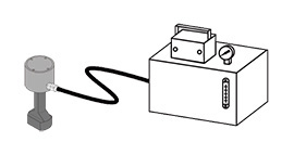 従来の油圧クランプ（イメージ図）