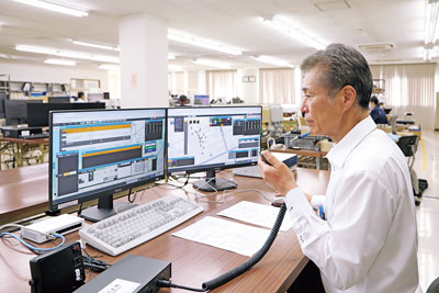 納品前のテスト風景