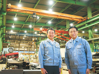 代表取締役社長 新貝広太郎 氏/取締役 設計部 部長 小田一也 氏