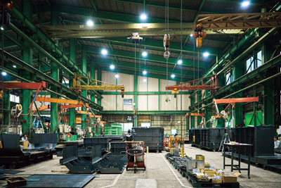 大物に特化した機械設備