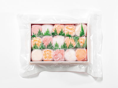 急速凍結した寿司