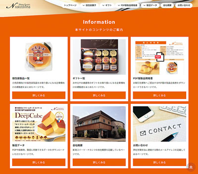 営業や販促に必要な商品資料