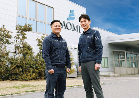 代表取締役　青海剛 氏 ／ 営業課　藤田司 氏